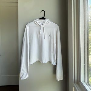POLO White Hoodie Size: M